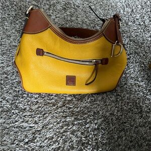 Dooney & Bourke Yellow and Tan Hobo Bag